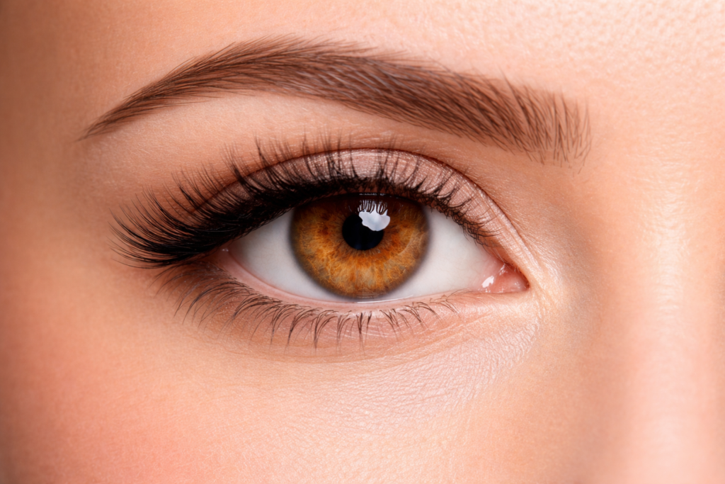 brown contact lenses natural eye detail